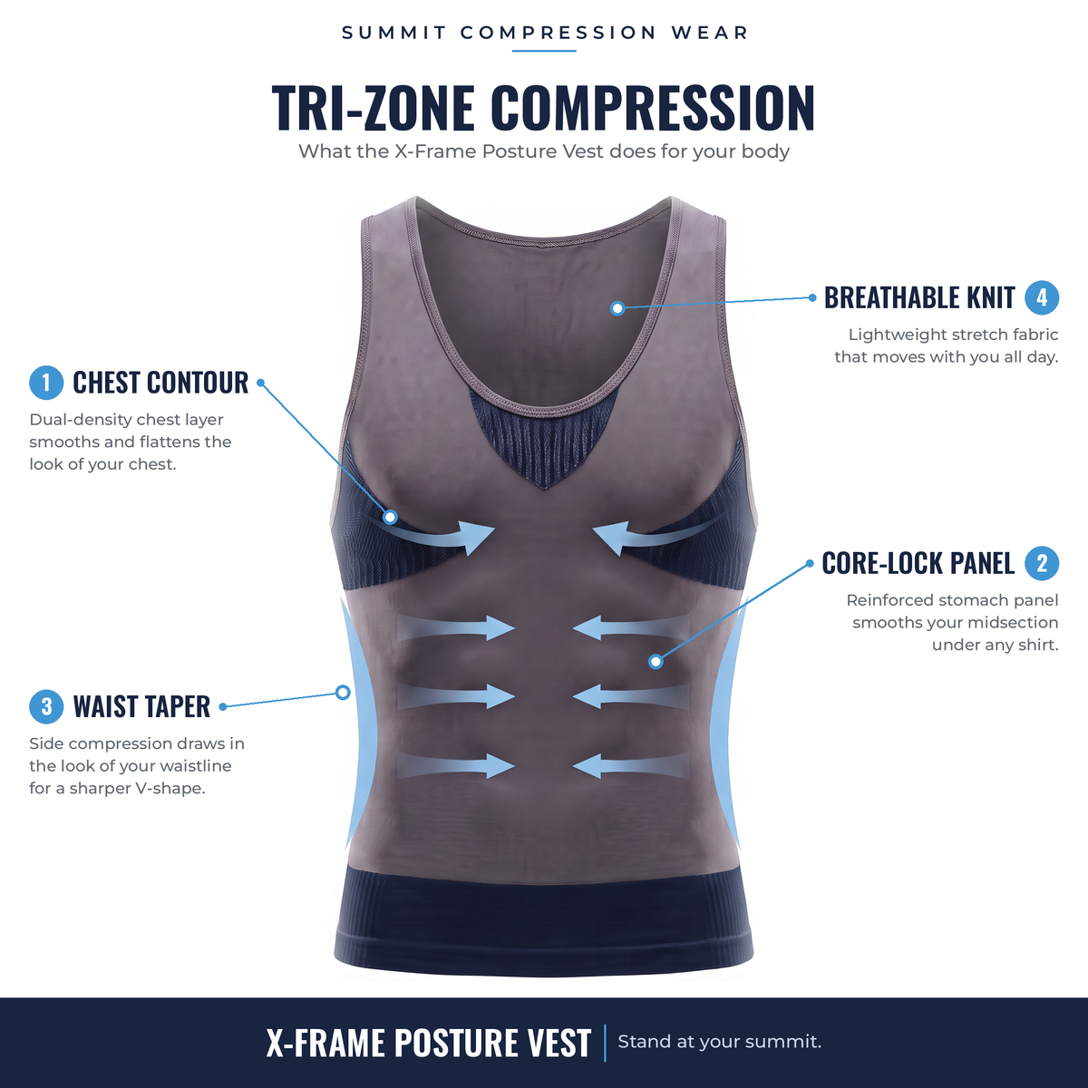 X-Frame Posture Vest β Stand Taller, Look Broader
