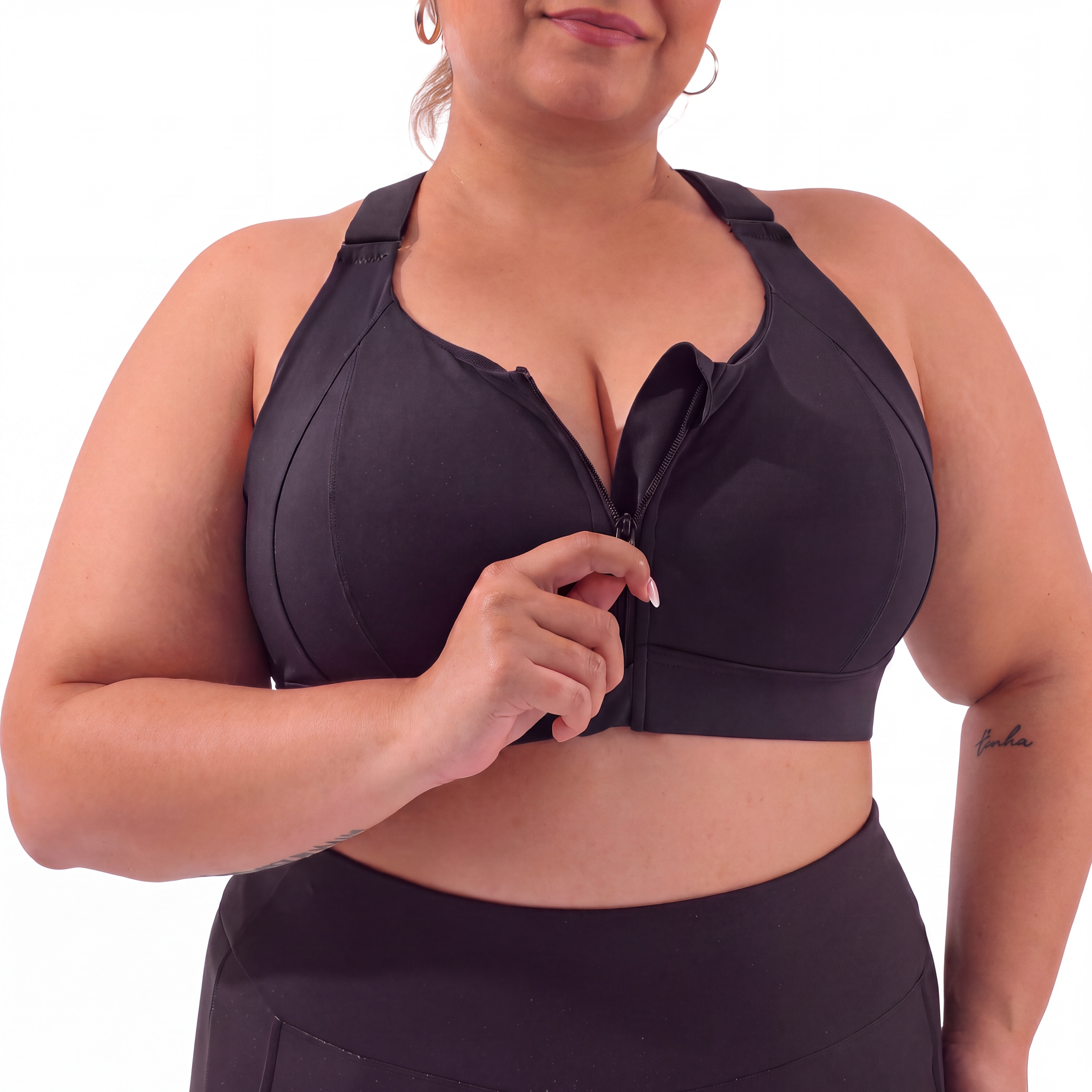 Supportif Zip & Go: Plus Size Full Bust Sports Bra