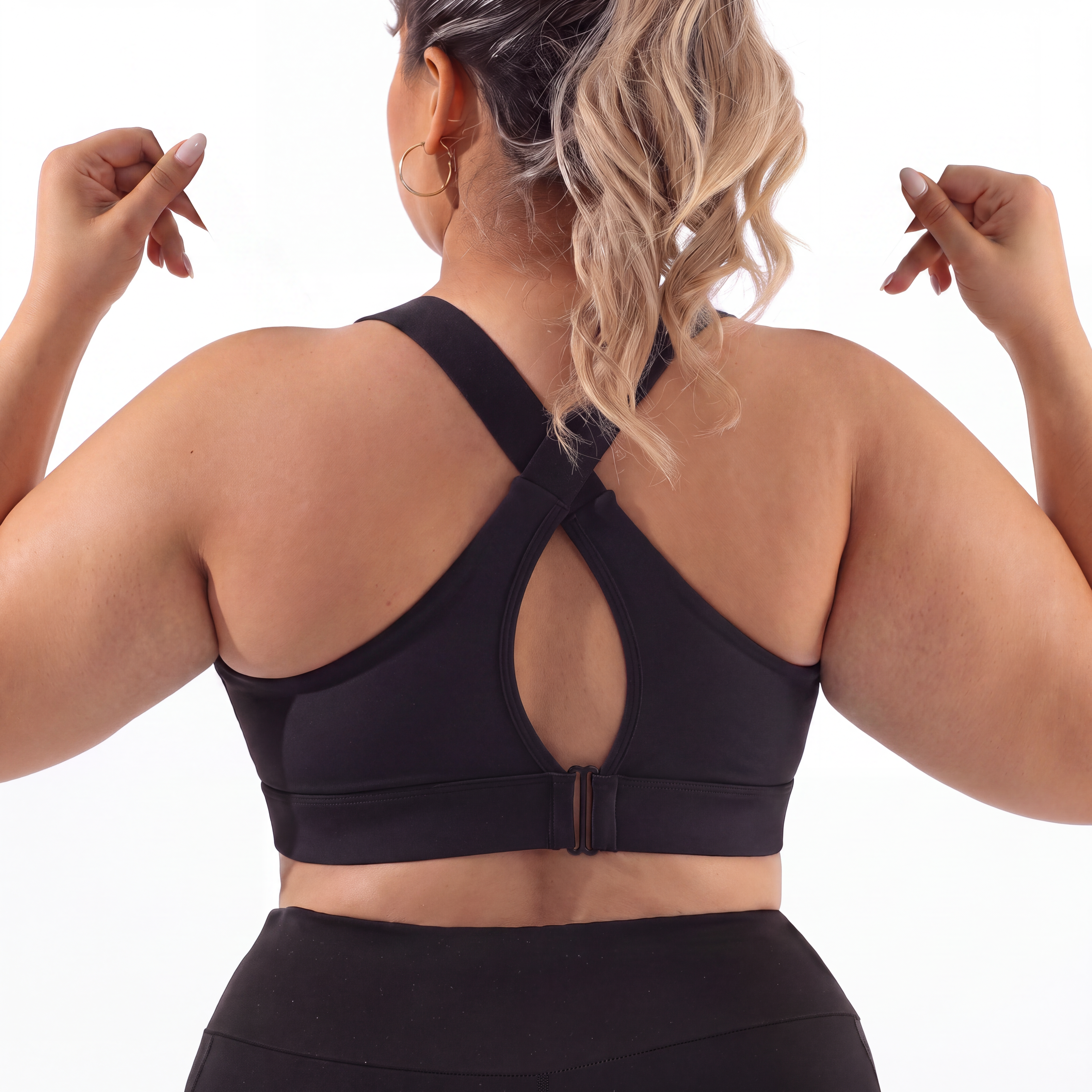Supportif Zip & Go: Plus Size Full Bust Sports Bra